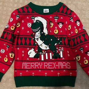 Toddler Merry Rex-Mas Christmas Sweater